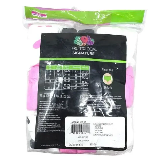 New in packages Fruit of the Loom 

girls bikini and brief under wear size 10 - Picture 3 of 7